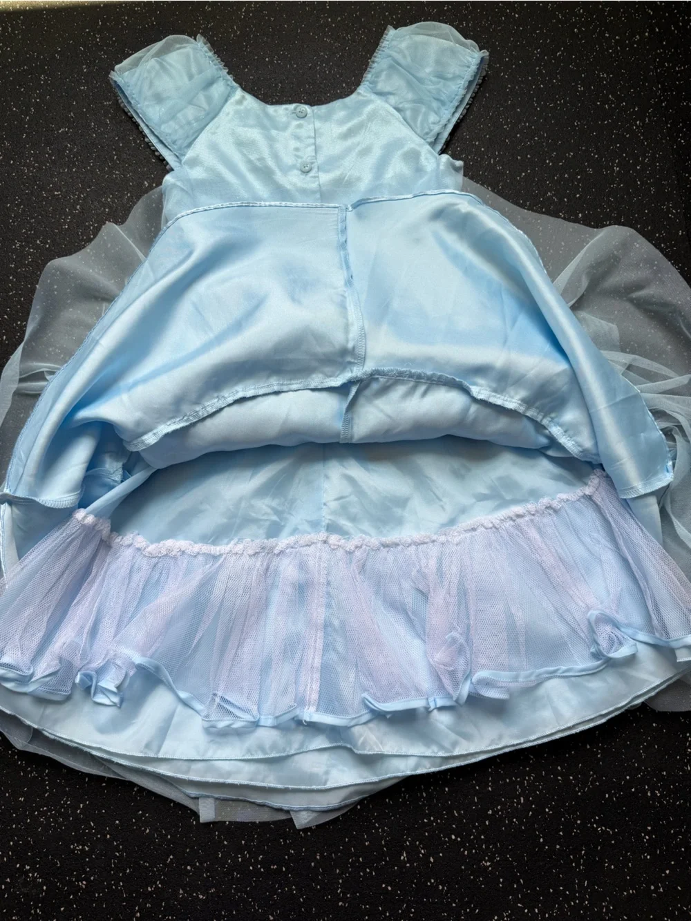 Jonas Michelle Girls Size 10 Blue Formal Dress & Faux Fur Bolero Set